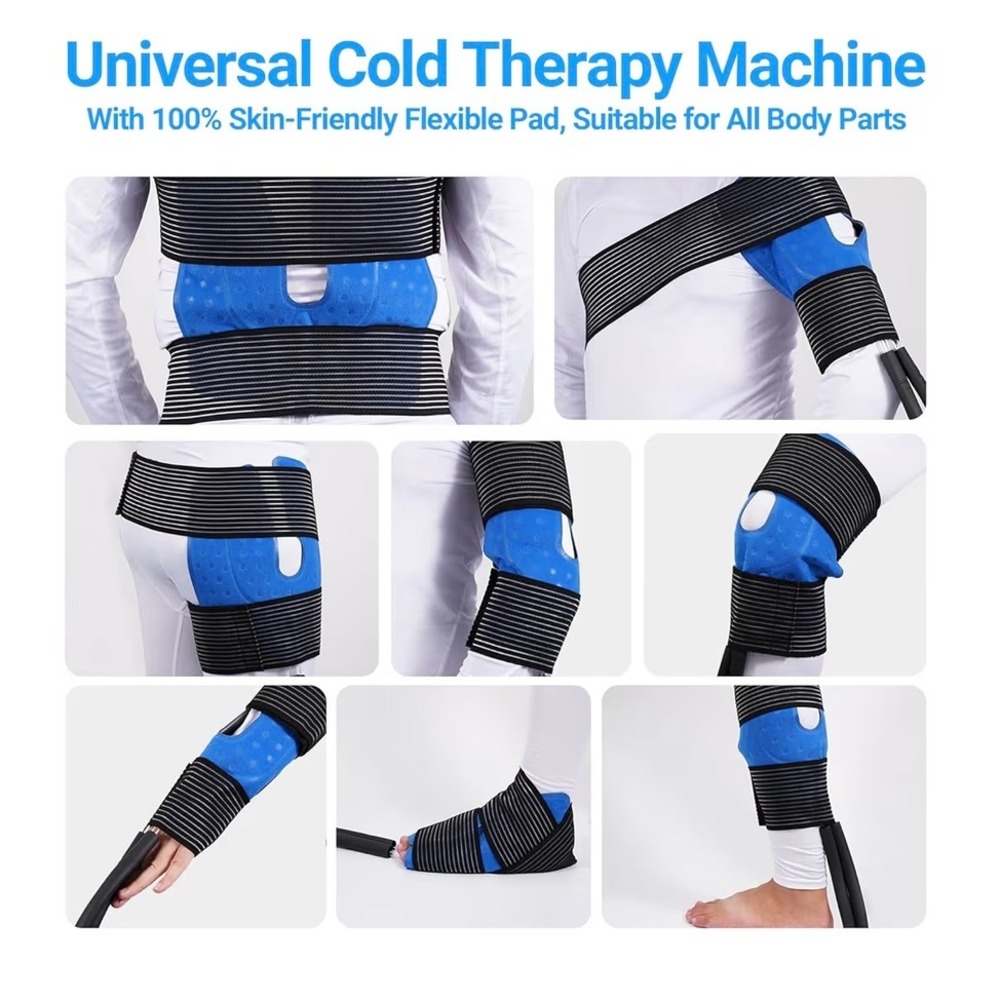 Wheeled Cold Therapy Machine 19 Quart Ice Water Circulation System Universal Pad - Picture 7 of 14